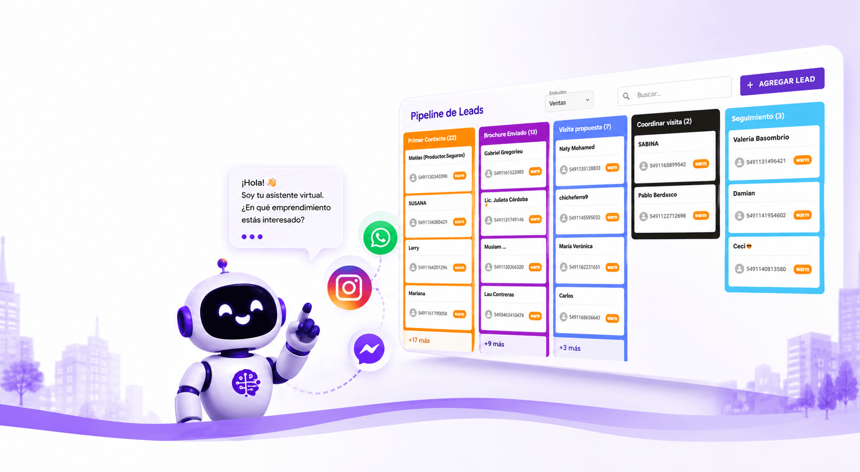 Pipeline de leads para desarrolladoras
